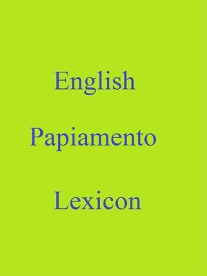 cover image of English Papiamento Lexicon